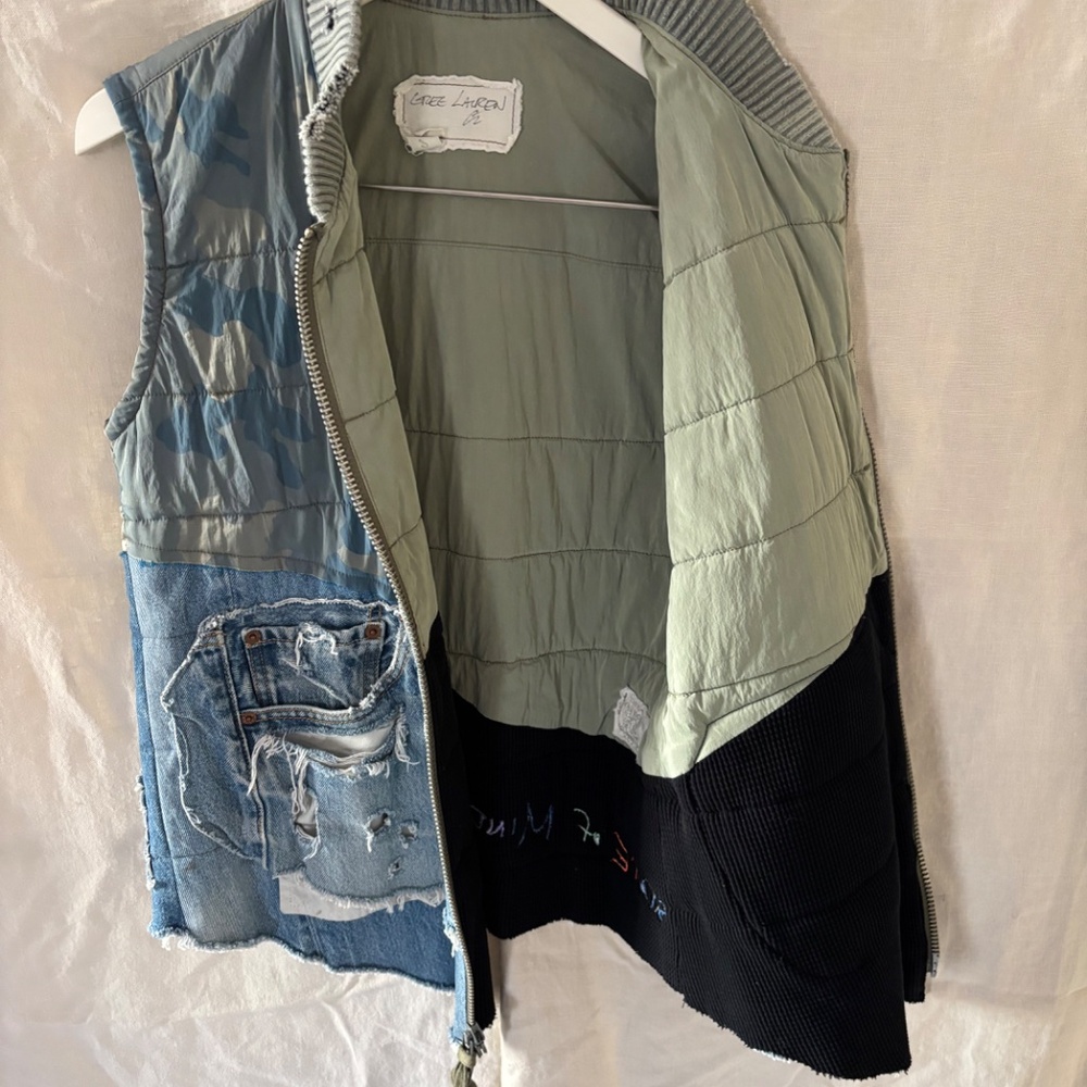 GREG LAUREN QUILTED CAMOUFLAGE VEST - Picture 4 of 9